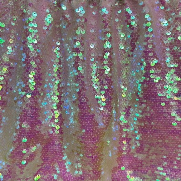 Hatley | Pink & White Sequined Iridescent Skirt - Picture 4 of 7